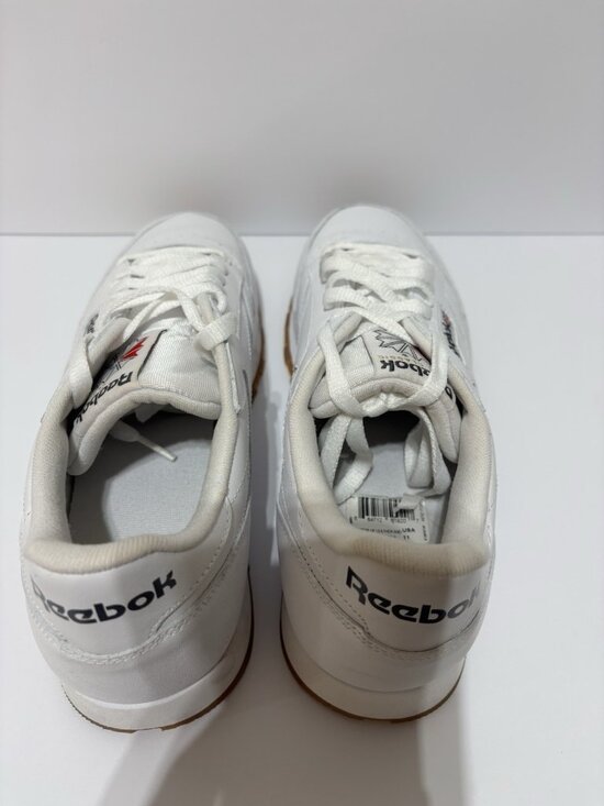 Reebok Men’s Classic Leather Sneakers White, Size 11 M